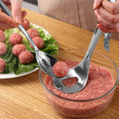 Meatball Maker Spoon Stainless Steel Non-Stick Creative Meatball Maker