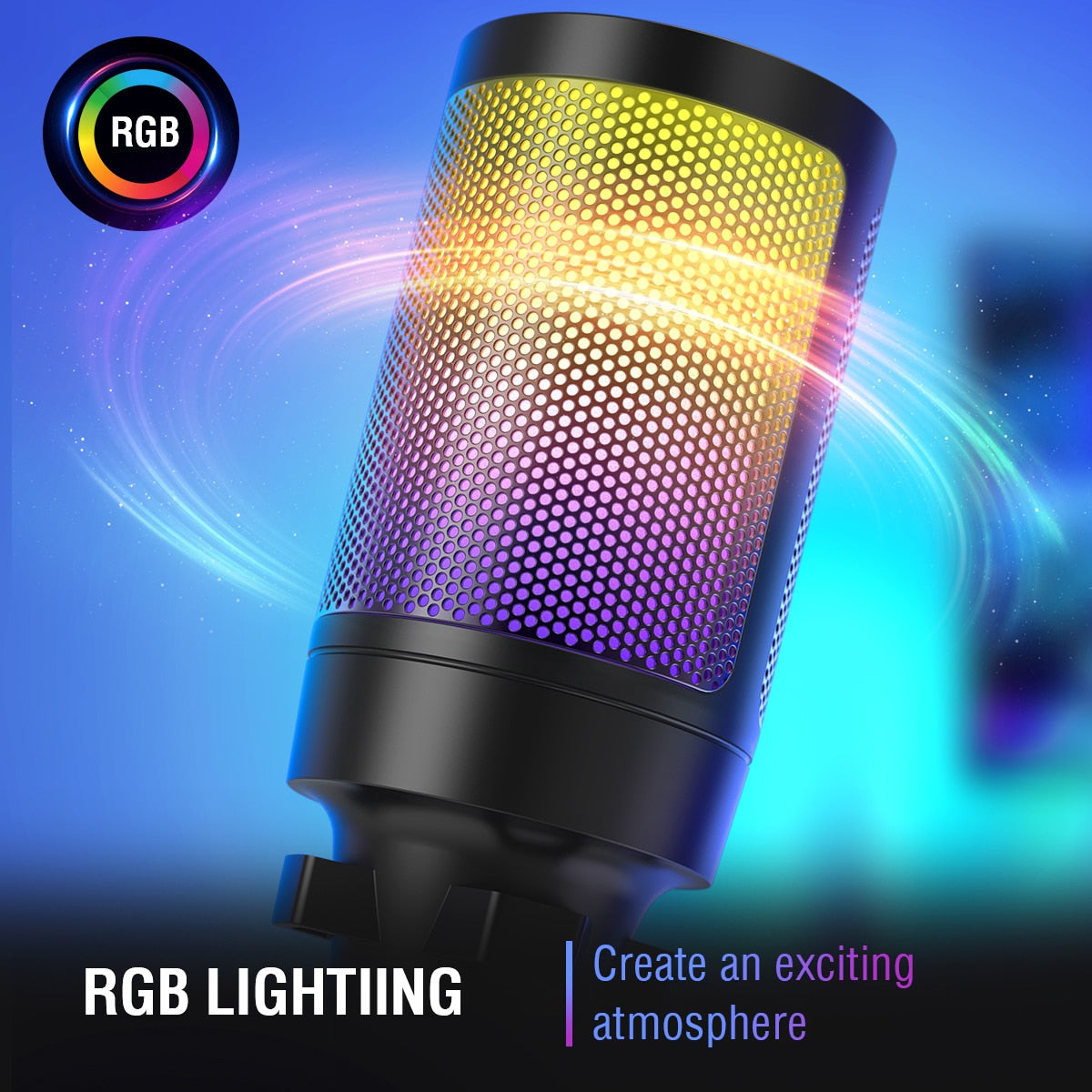 Microphone Gaming Streaming Condenser Mic