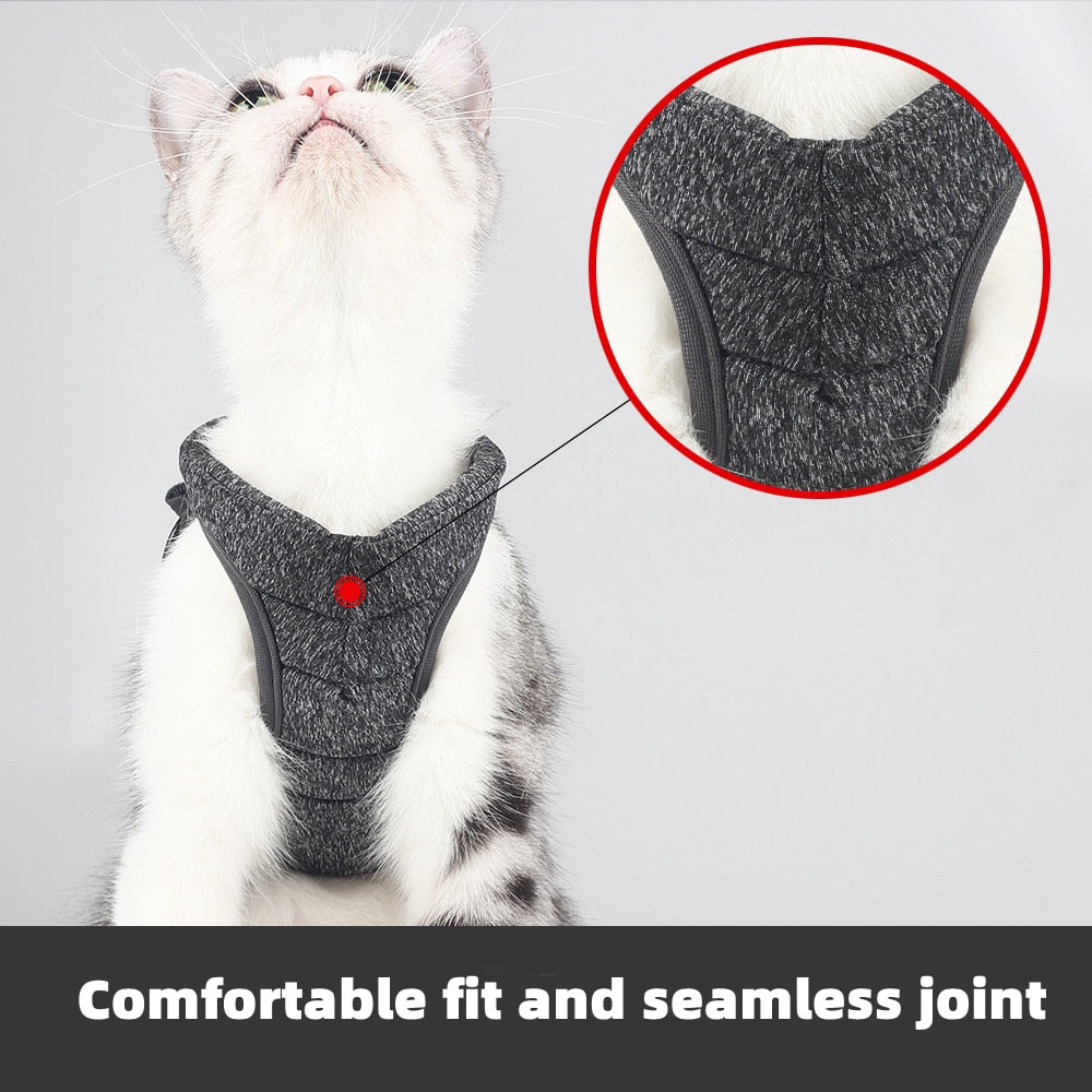 Adjustable Anti-Escape Kitten Harness Traction Belt