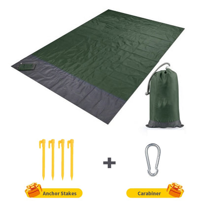 Waterproof Pocket Beach Blanket Folding Camping Mat Mattress