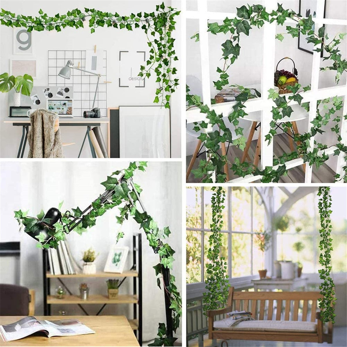 Artificial Plants Home Decor Green Silk Hanging vines