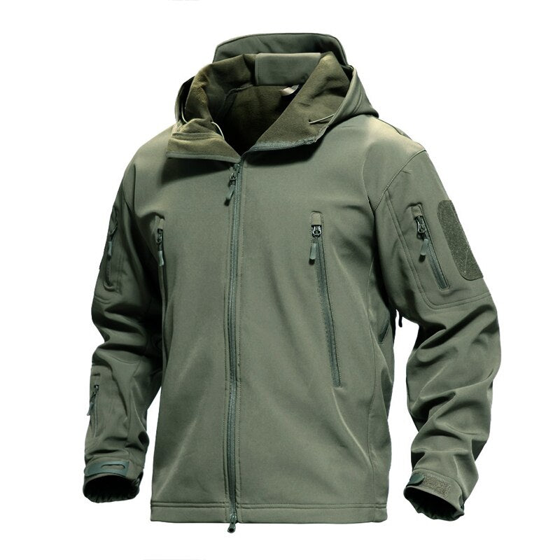 Men's Winter Jacket Army Soft Shell Clothes