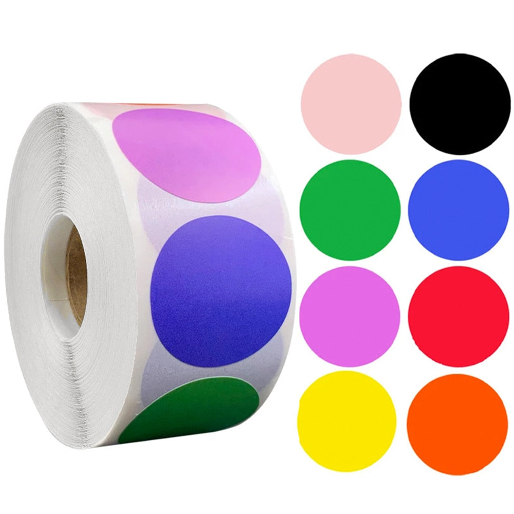 Tag Sticker Color Code Chroma Labels Stickers Color Code Dot Labels Stickers – Alert Trendy