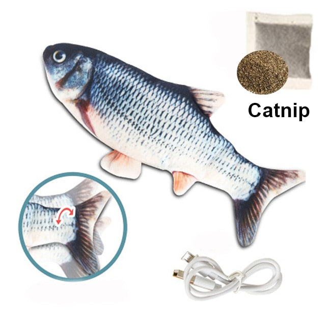 Cat Toy Fish USB Electric Charging Simulation Fish Catnip