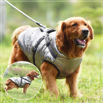 Small Medium and Large Pet Dog Jacket With Harness Warm Winter