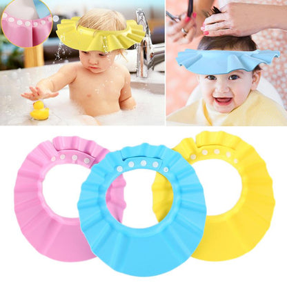 Chirdren Shower Shampoo Cap Wash Hair Kids Bath Visor Hats