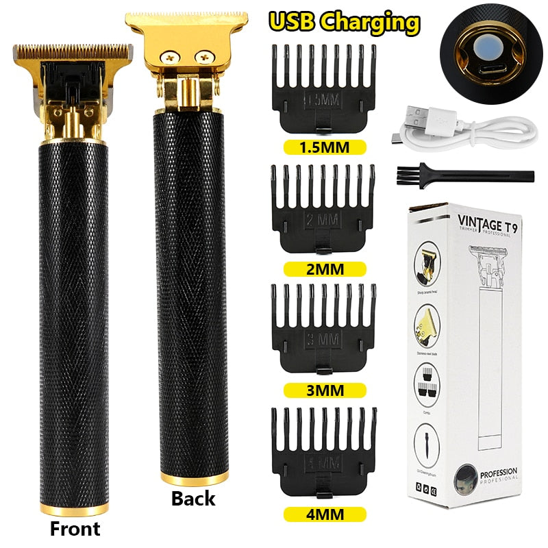 Electric Hair Clipper Man LCD 0mm Shaver Trimmer For Men Barber