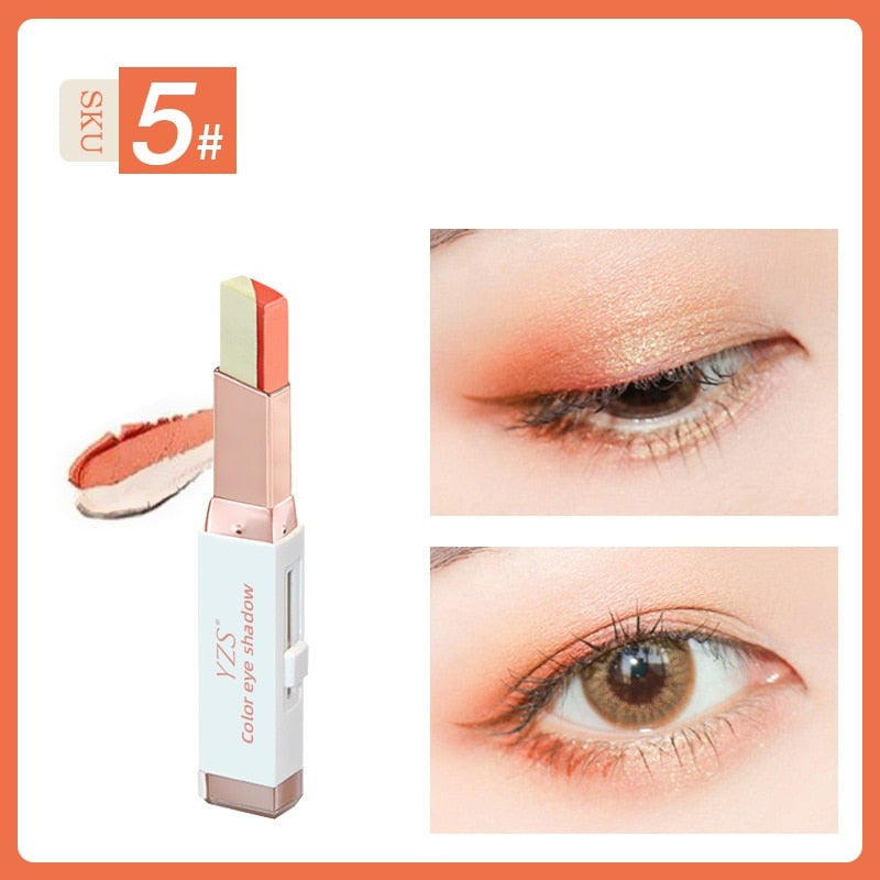 Beauty Cosmetics Two Tone Eyeshadow Bar Makeup Eyeshadow