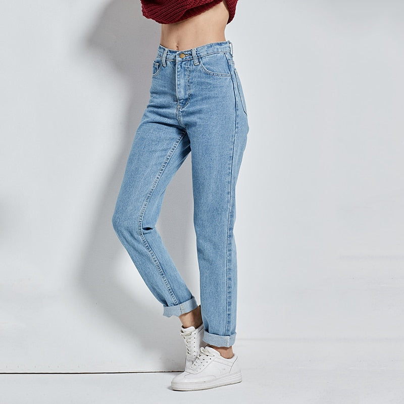 Harem Pants Vintage High Waist Jeans Woman Boyfriends Women's Jeans