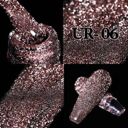 Beauty Sparkling Gel Nail Polish Reflective Glitter Nail Gel