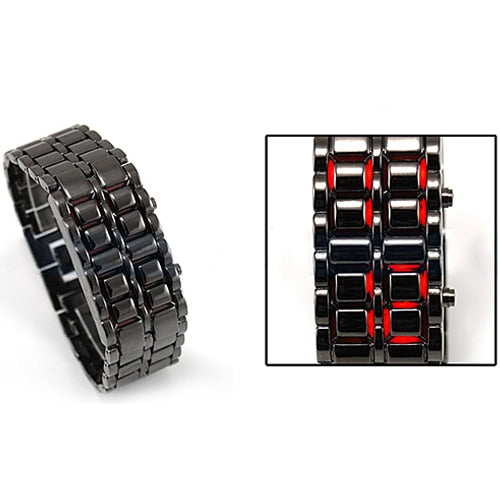 New Style Iron Samurai Metal Bracelet watch men