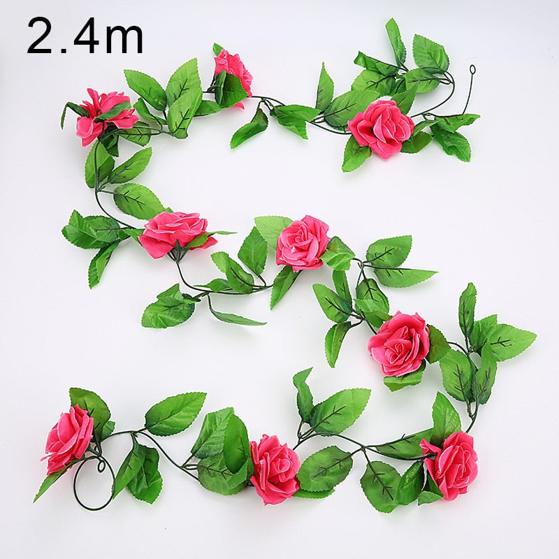 Artificial Vine Plants Hanging Ivy Green Leaves Garland