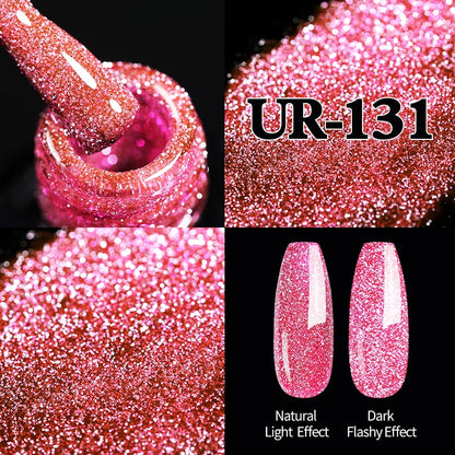 Beauty Sparkling Gel Nail Polish Reflective Glitter Nail Gel