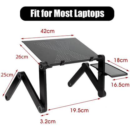 Adjustable Laptop Desk Stand Portable Aluminum Ergonomic