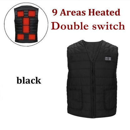 Men Autumn winter Smart heating Cotton Heating Vest