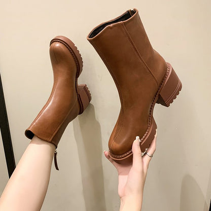 New Autumn Winter Chelsea Boots Platform