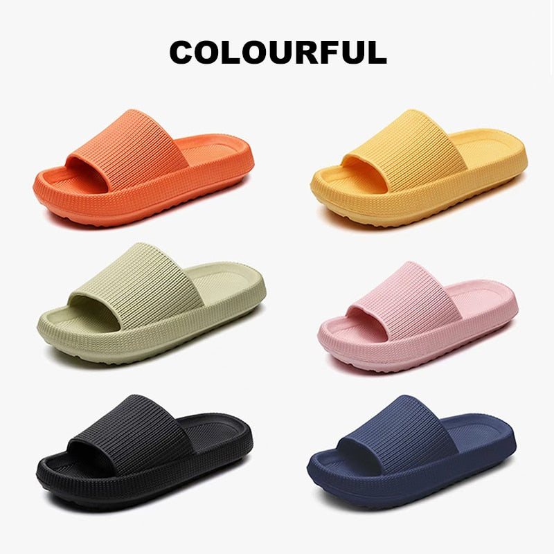 Women Thick Platform Cloud Slippers Summer Beach