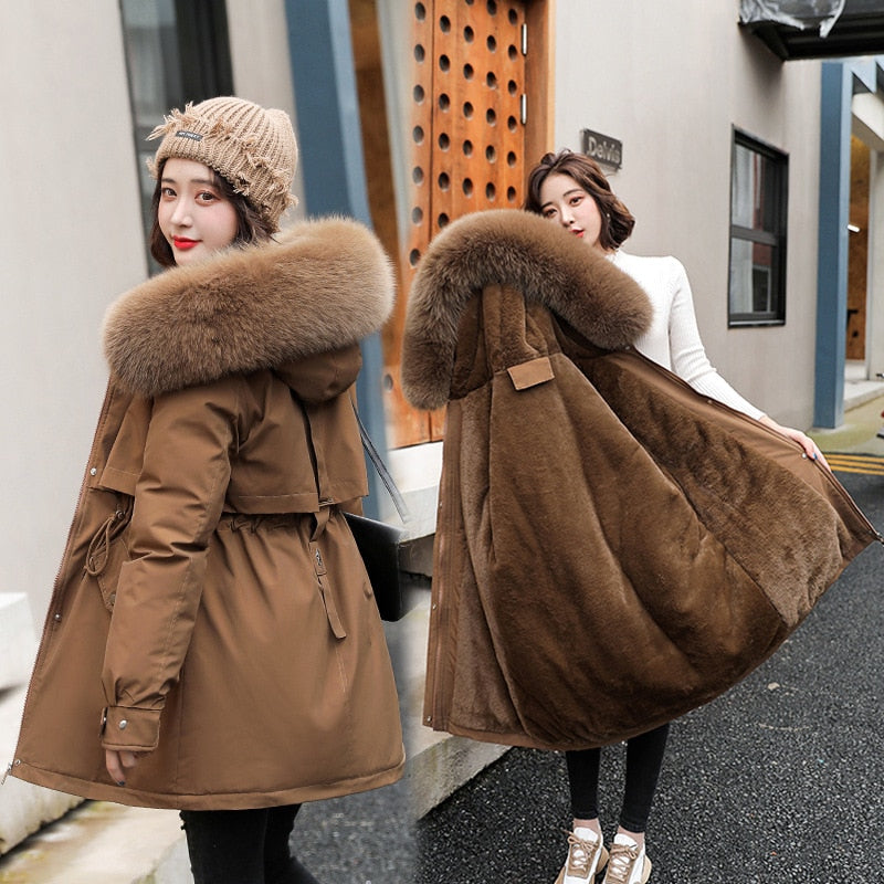 New Winter Jacket Women Parka Long Coat