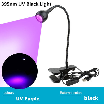 USB LED Desk Lamp With Clip Flexible Table Lamp