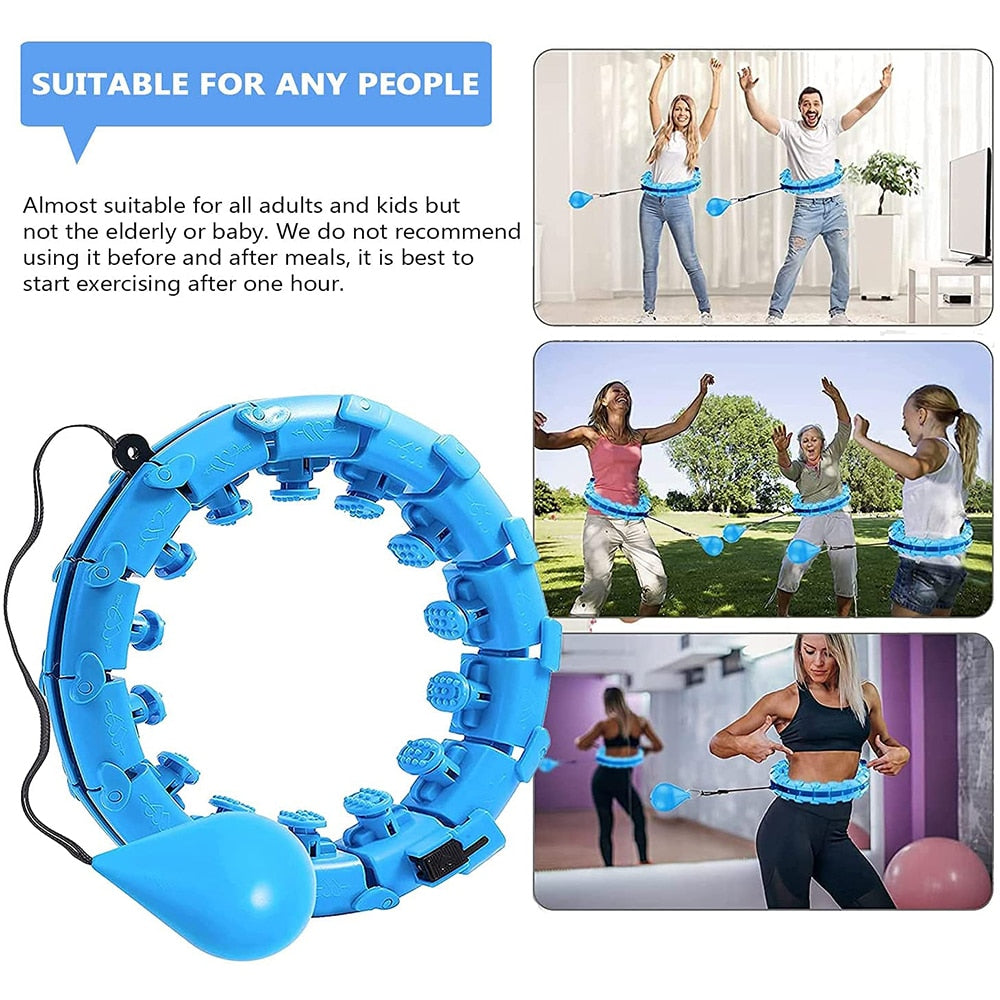 24 Section Smart Weighted Sport Hoops Abdominal Thin Waist