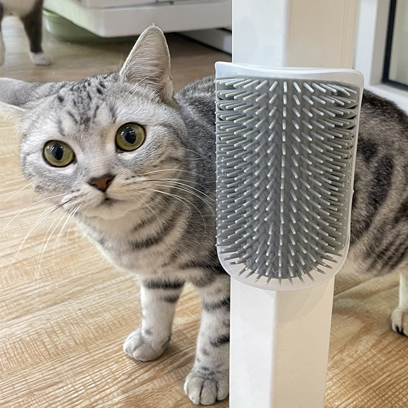 Cat Self Groomer With Catnip Soft Cats Wall Corner