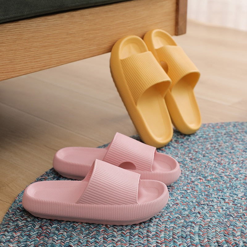 Bathroom Non-slip Slippers Fashion Thick Sole Soft EVA