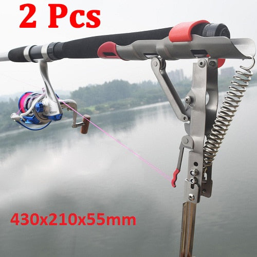 Foldable Automatic Double Spring Angle Fishing Pole
