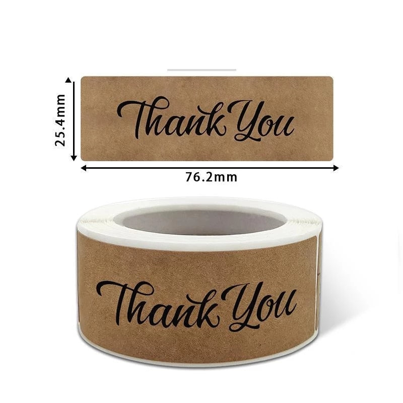 Thank You for Your Order Stickers Roll Seal Labels