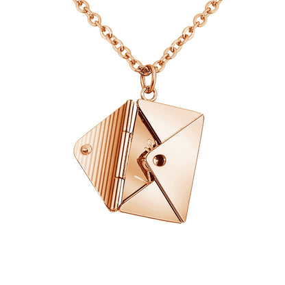Personalized Custom 3D Envelope Locket Necklace