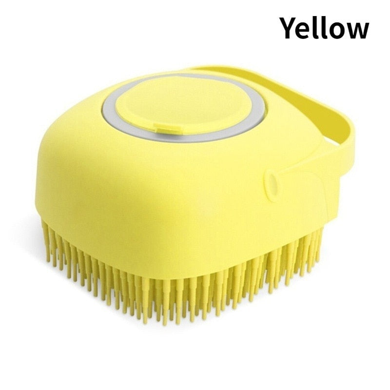 Cat Dog Shampoo Brush pet Silicone Bathroom Comb