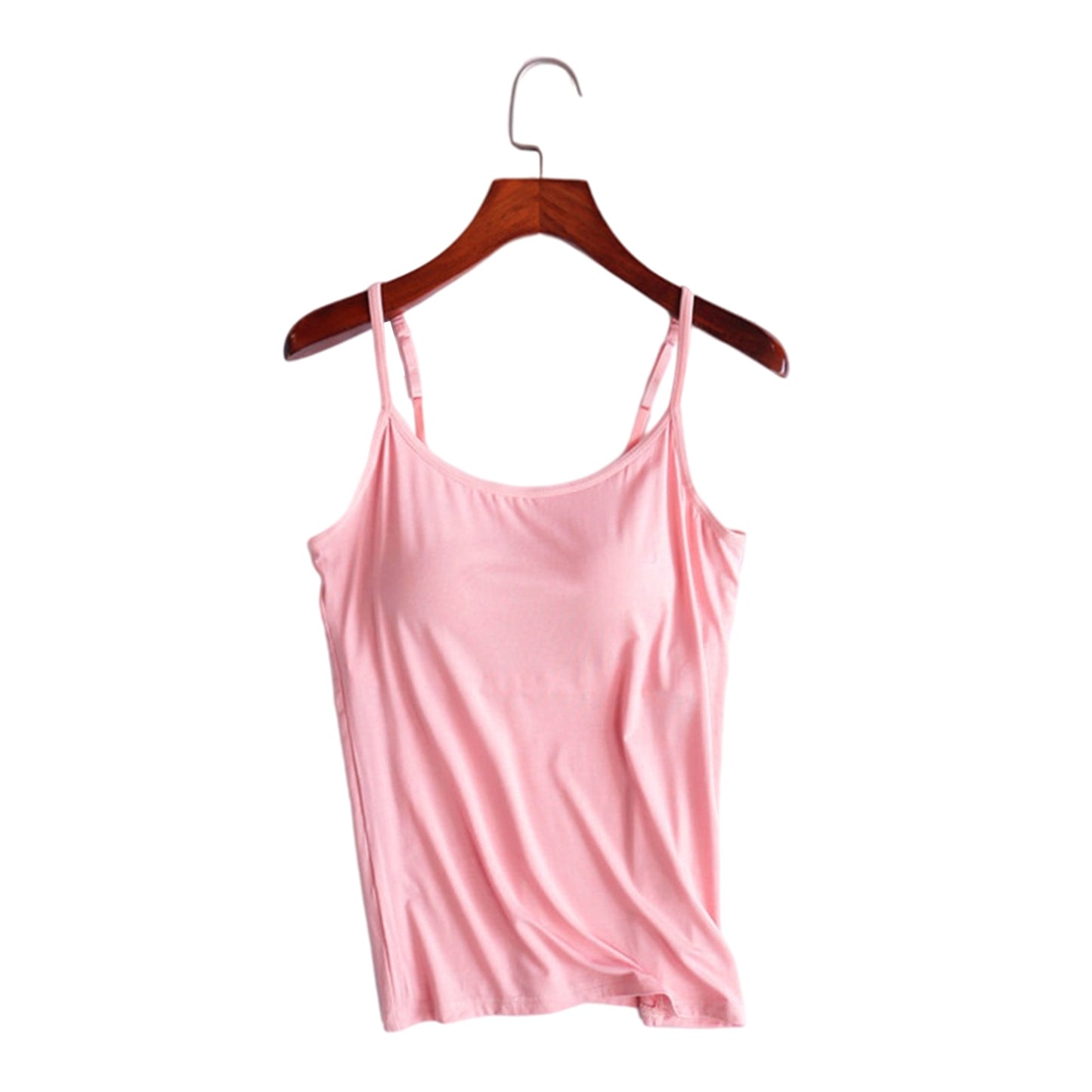 Women Camisole Tops with Built in Bra Neck Vest