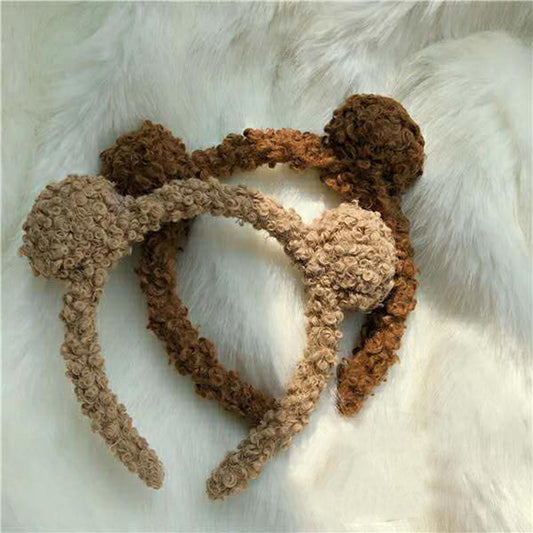 New Gils Cute Plush Bear Rabbit Ears Headband