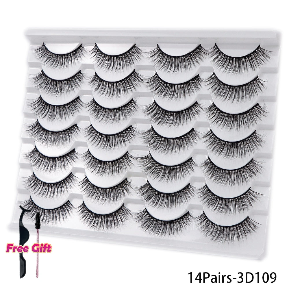 Beauty Natural False Eyelashes Dramatic 3D Mink Lashes