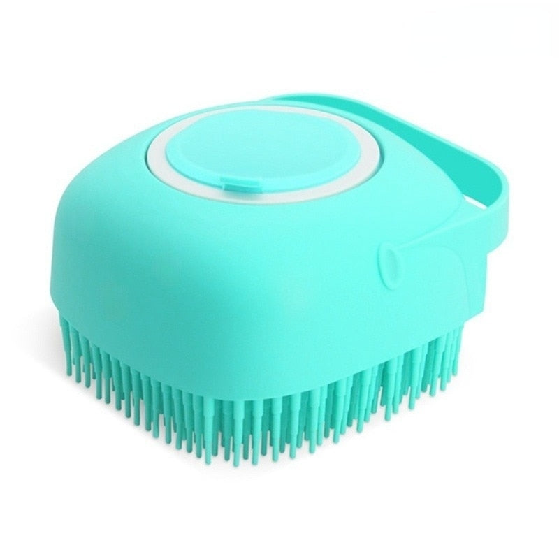 Cat Dog Shampoo Brush pet Silicone Bathroom Comb