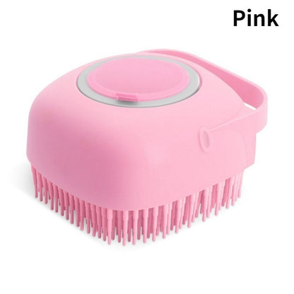 Cat Dog Shampoo Brush pet Silicone Bathroom Comb