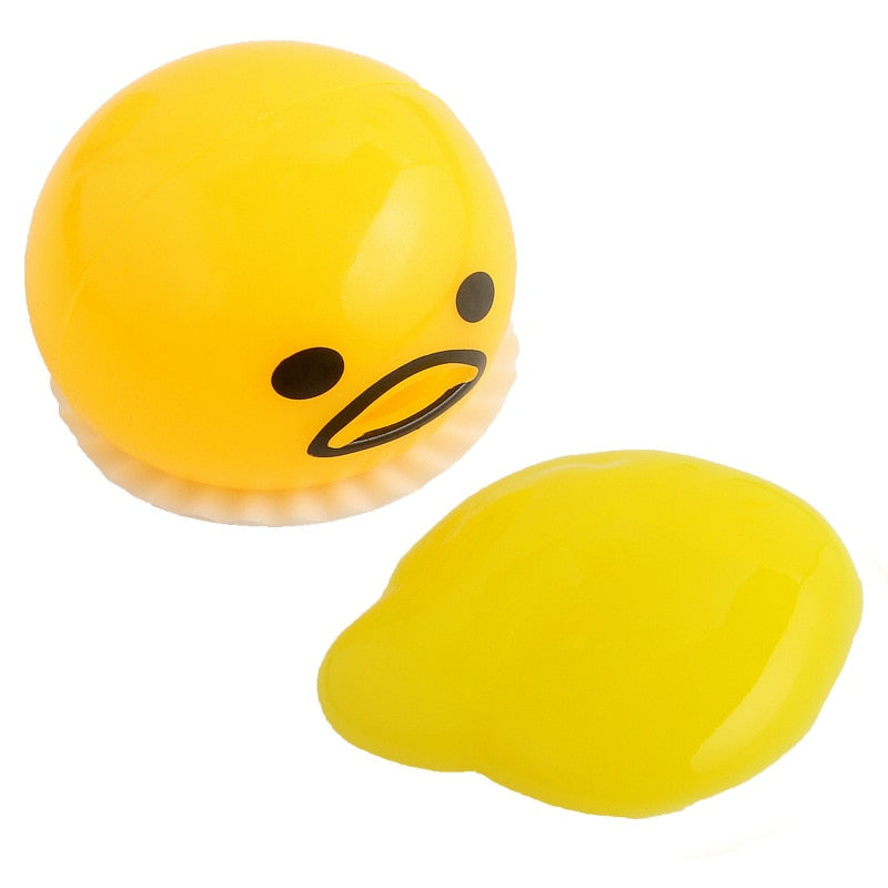 Squishy Puking Egg Yolk Stress Ball Slime