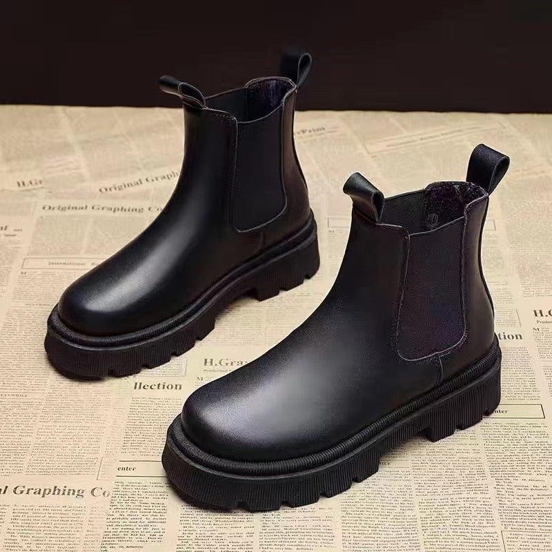 New Autumn Winter Chelsea Boots Platform