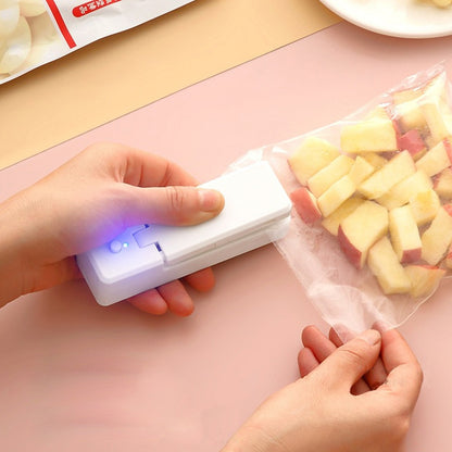 2 IN 1 USB Chargeable Mini Bag Sealer Heat Sealers