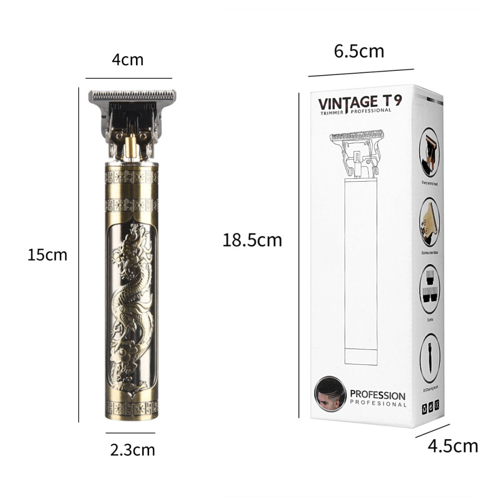 Men Barber Retro T9 Hair Trimmer Professional Razor Trimmer