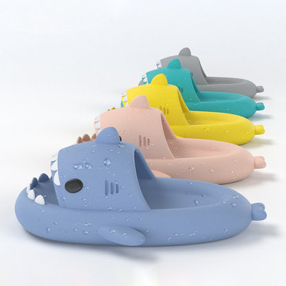 New Platform Slippers Summer Slides Cute Shark Couples
