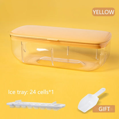 Silicone Ice Mold And Storage box 2 In 1 Ice Cube Tray
