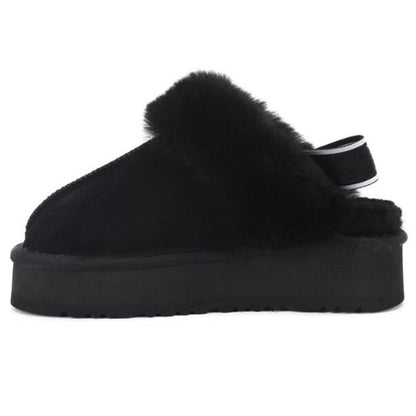 Winter Plush Cotton Slippers Women Flats Shoes