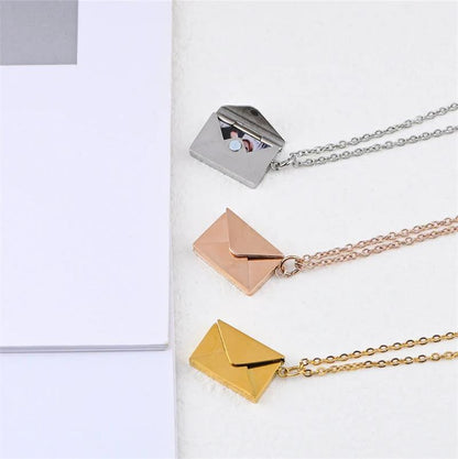 Personalized Custom 3D Envelope Locket Necklace