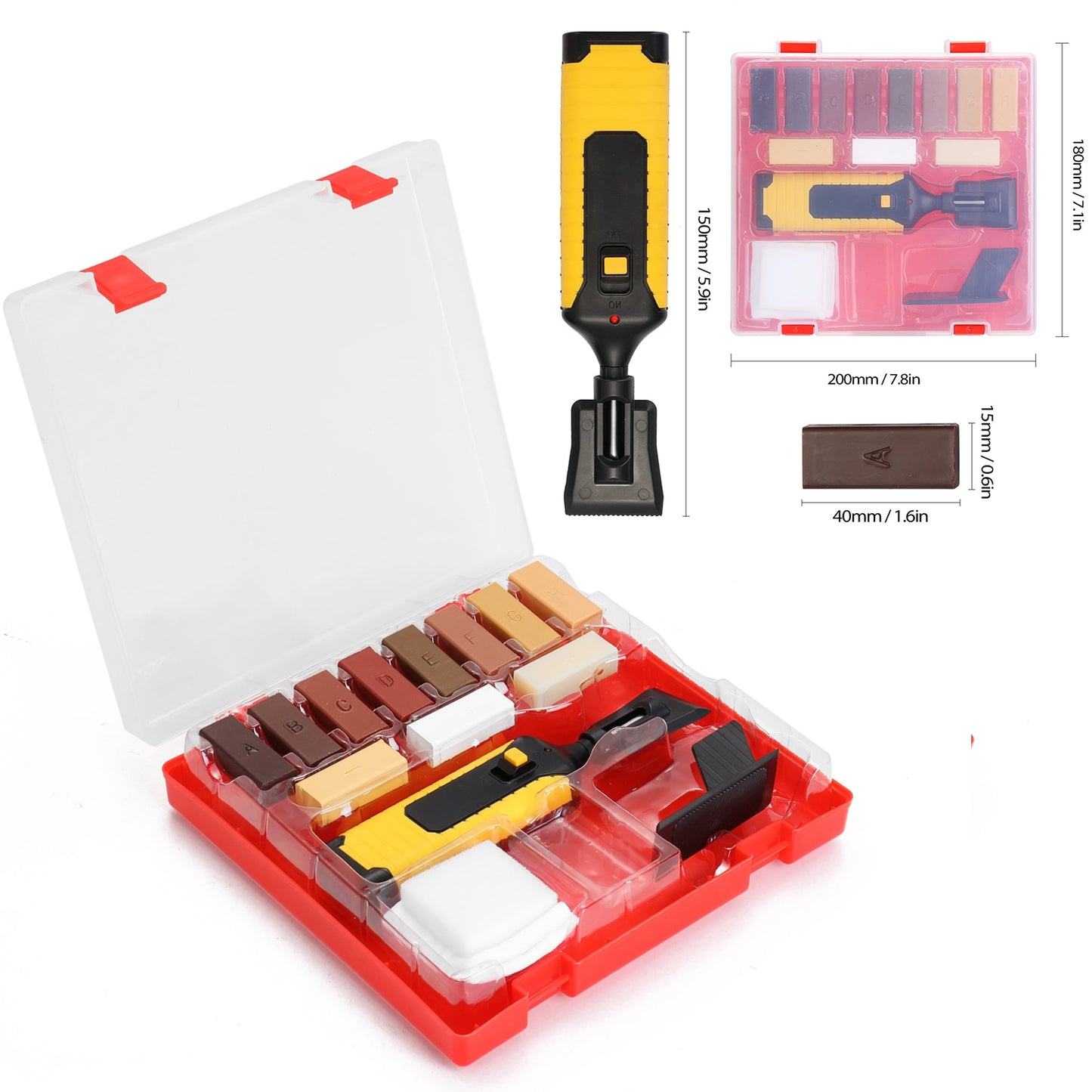 Laminate Repairing Kit Wax System Floor Casing Chips