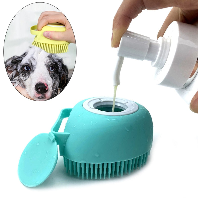 Bathroom  Puppy Bath Massage Gloves Brush