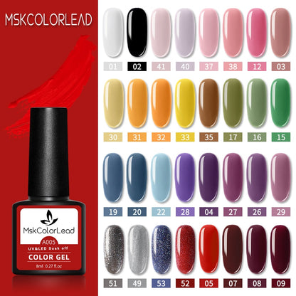 Beauty Lead Nail Gel Polish 60 Colors Nail Gel 8ML