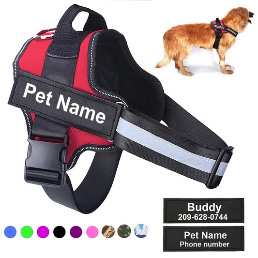 Personalized Dog Harness NO PULL Reflective Vest