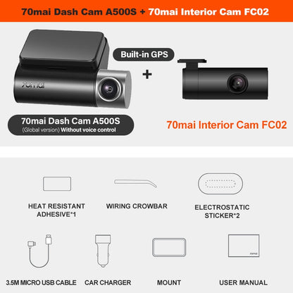 Dash Cam Pro Car Camera Parking Support Rear Cam