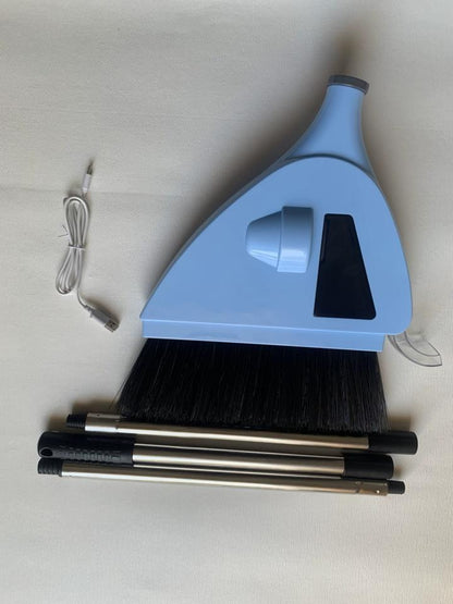 2-in-1 Cordless Sweeper Built -in Vacuum Broom Cleaner