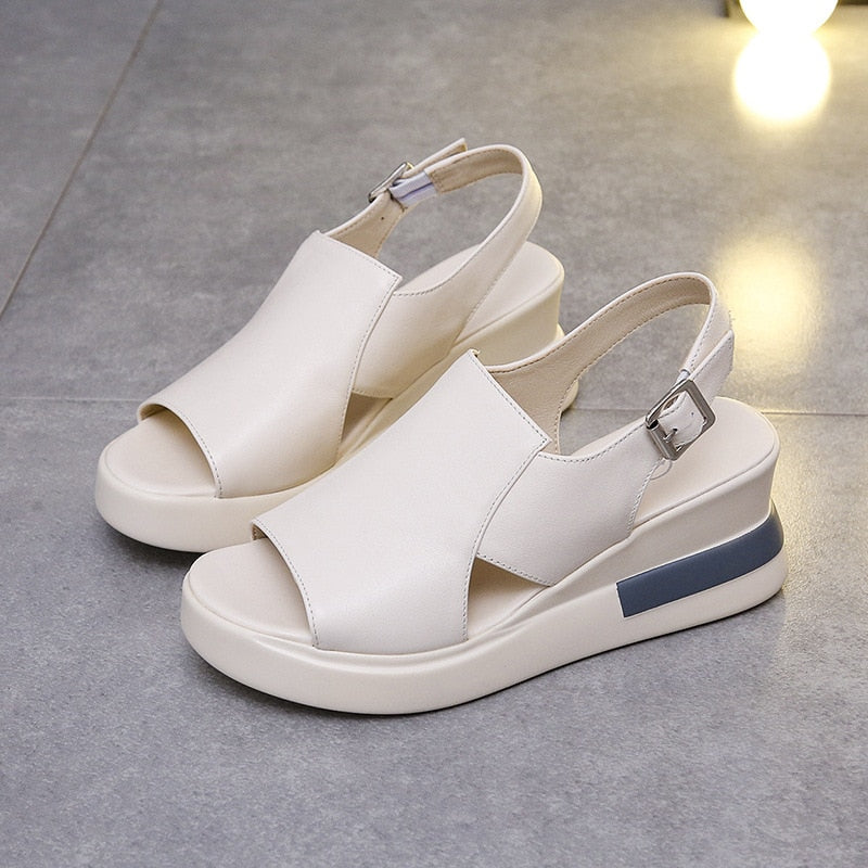 Thick-soled Wedge Sandals Summer High-heeled